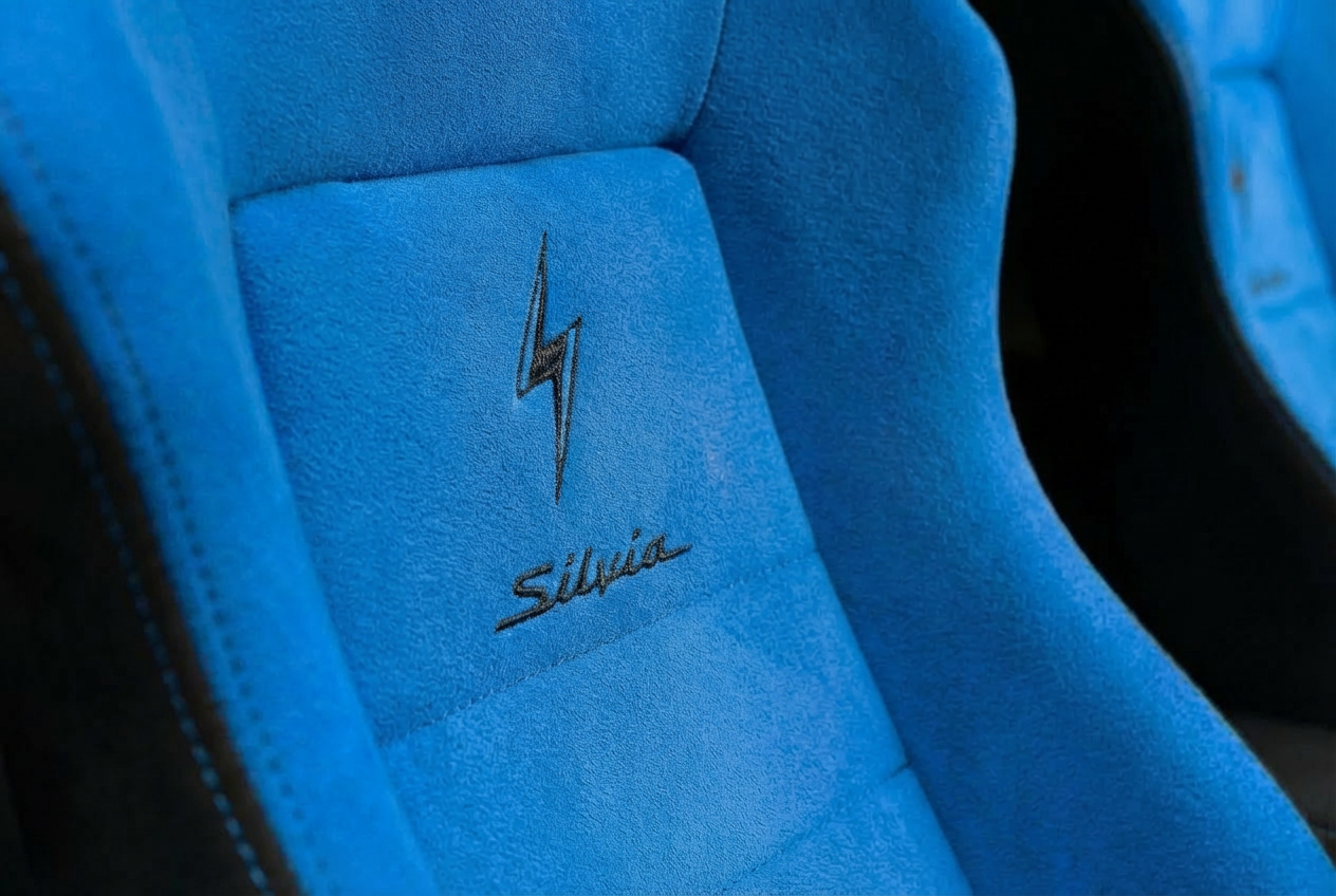 Blue seat close-up