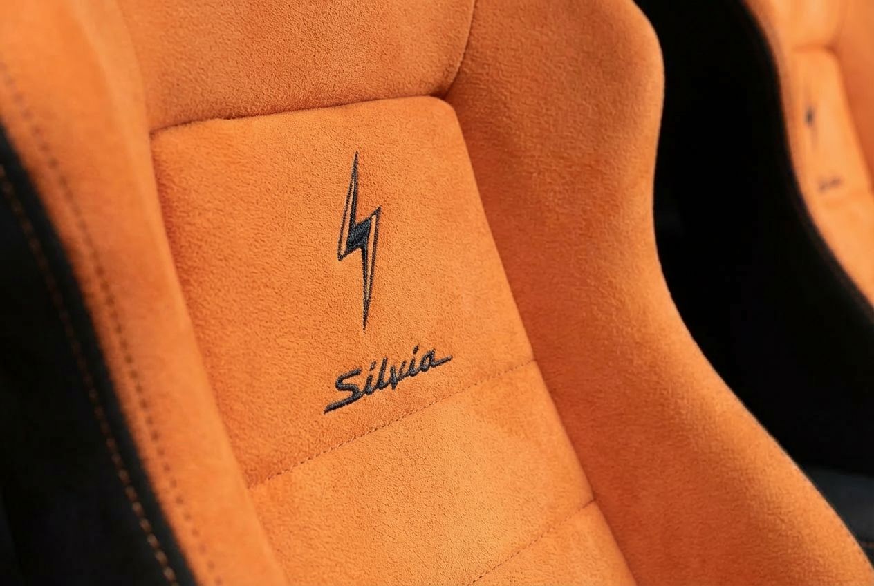 Orange seat close-up