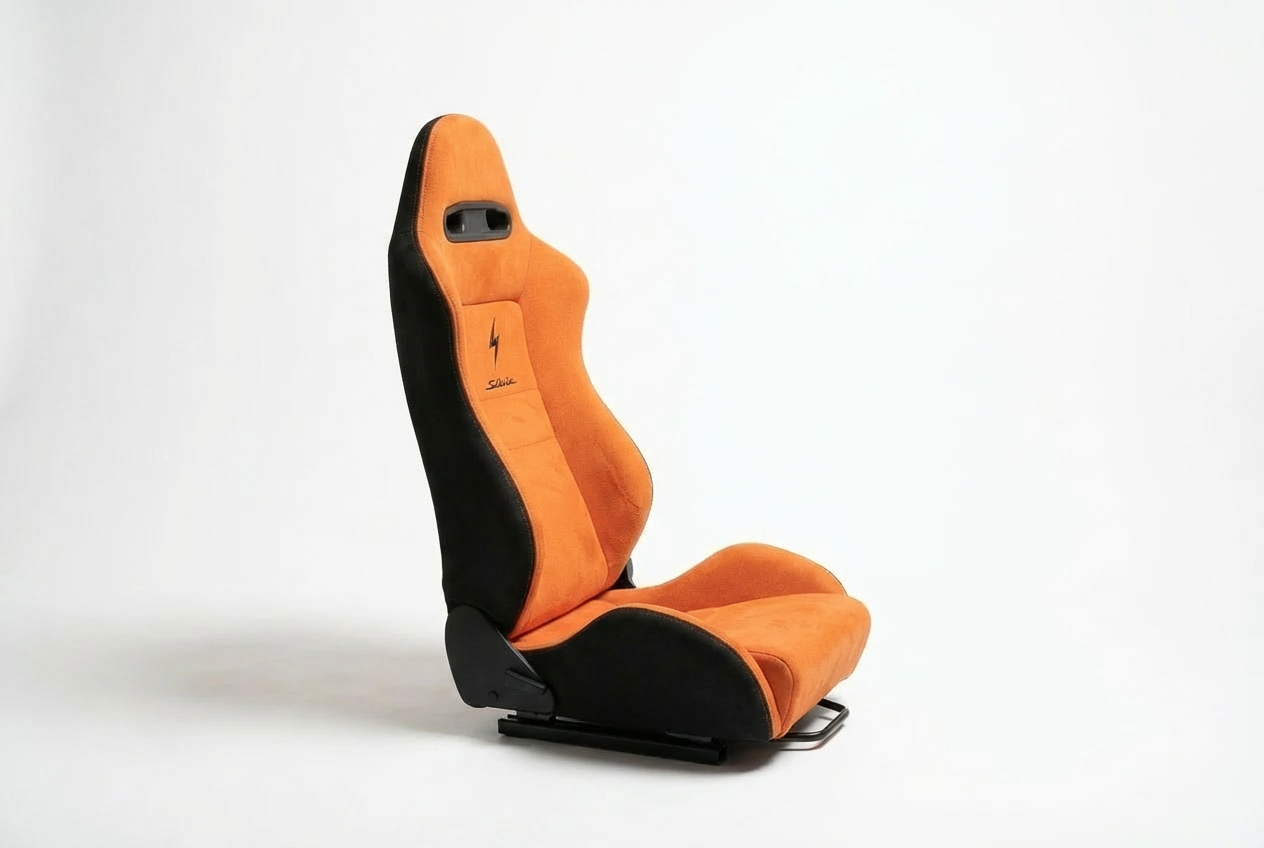 Orange seat side view