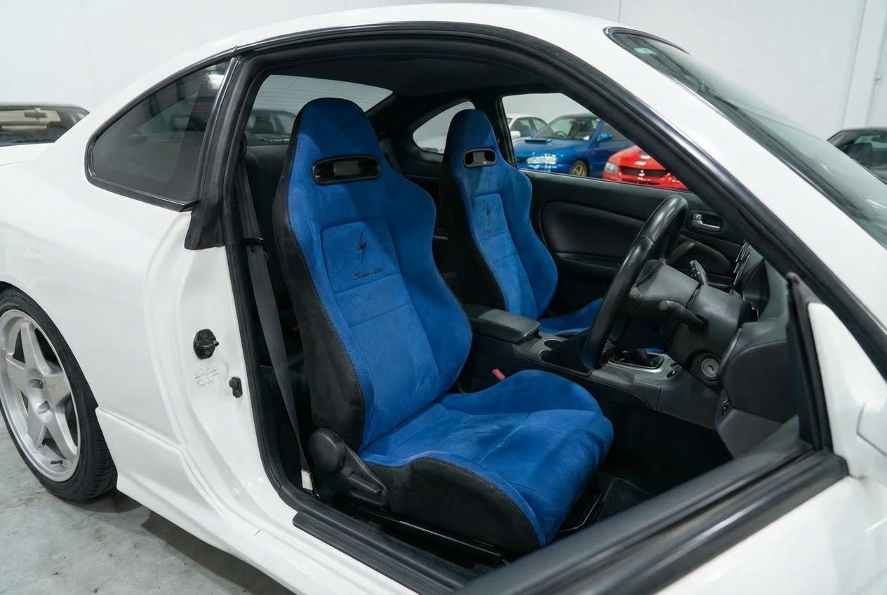 Blue seats installed