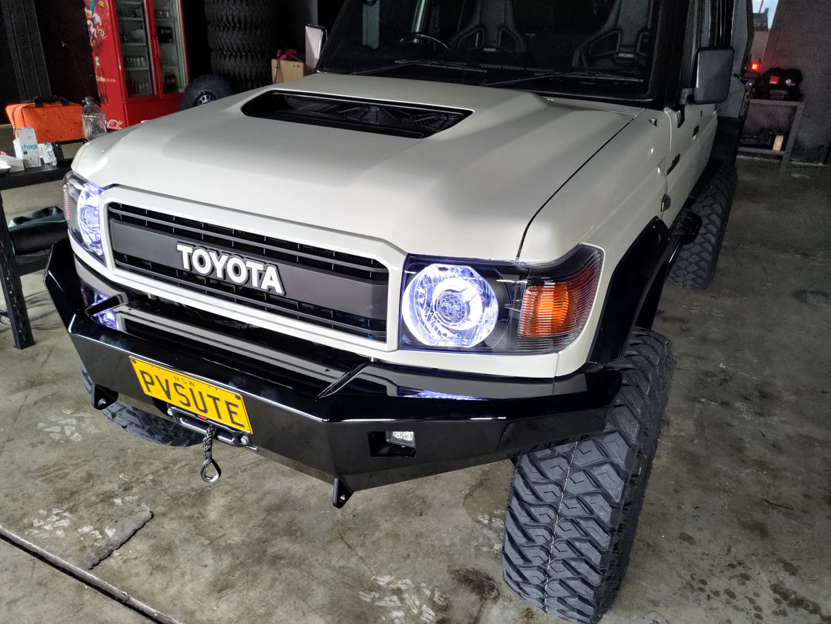 REFURBISHED 70th Anniversary Headlights to Suit Toyota LandCruiser 70 Series 2008-2023