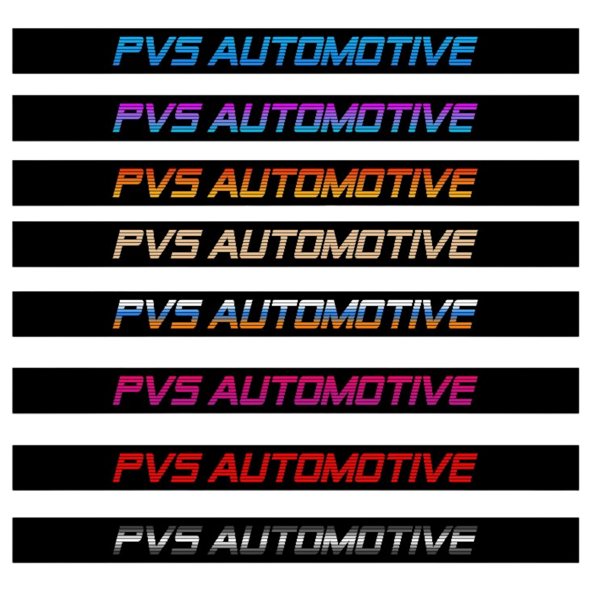 PVS AUTOMOTIVE Windshield Banner Sticker