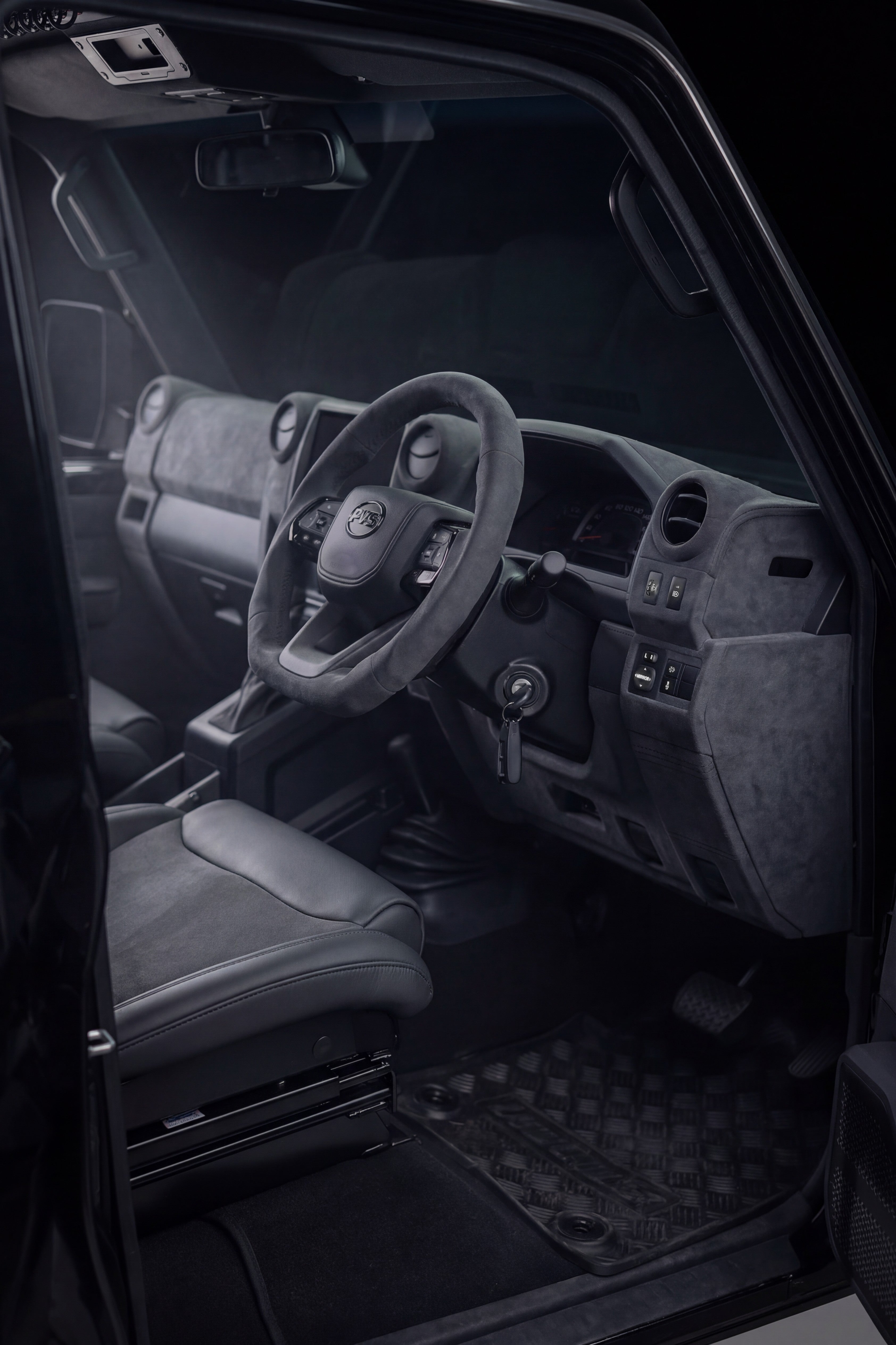 Full open-door cockpit from outside