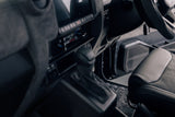 Lower dashboard and centre console detail in a Toyota 76 Series LandCruiser