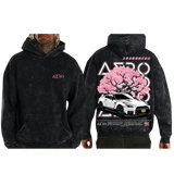 Sydney Aero R35 GTR Washed Black Hoodie