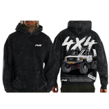 PVS 4x4 Washed Black Hoodie