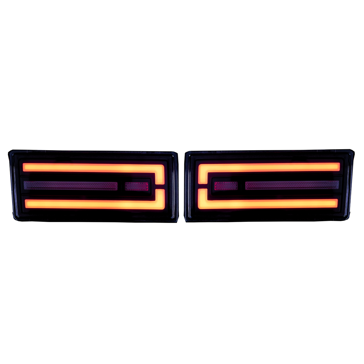 Smoked LED Rear Bar Lights Plug n Play for Toyota LandCruiser 76 & 78 Series