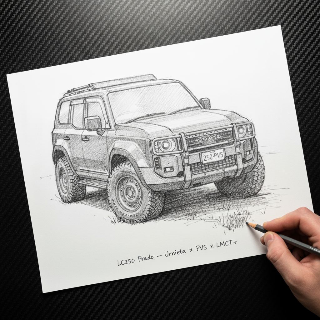 LC250 Prado Concept Drawing