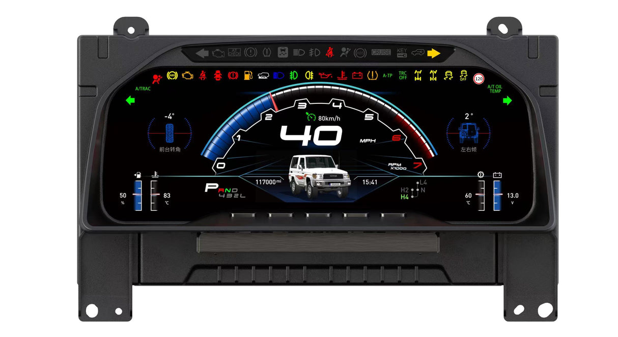 Digital Dash Cluster to suit Toyota LandCruiser 70 Series (2007-2023)