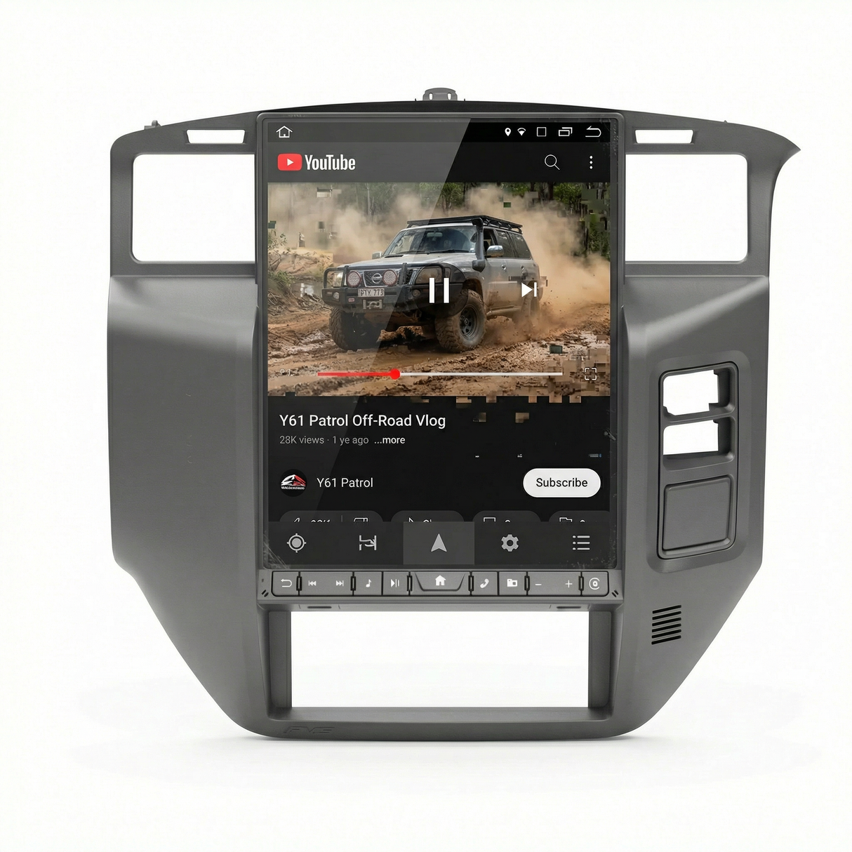 12.1" Pro Snapdragon Multimedia Headunit to suit Nissan Y61 GU Patrol 2004 - 2016