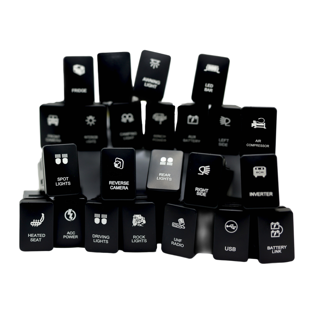 Cooling Fans LED Push Switch to suit Toyota LandCruiser & Hilux