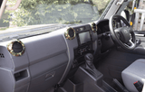 Front Air Vent Rings Covers to suit Toyota LandCruiser 70 Series (4 pcs)