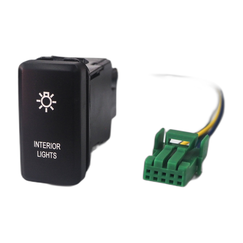 Interior Lights LED Push Switch to suit Toyota LandCruiser & Hilux