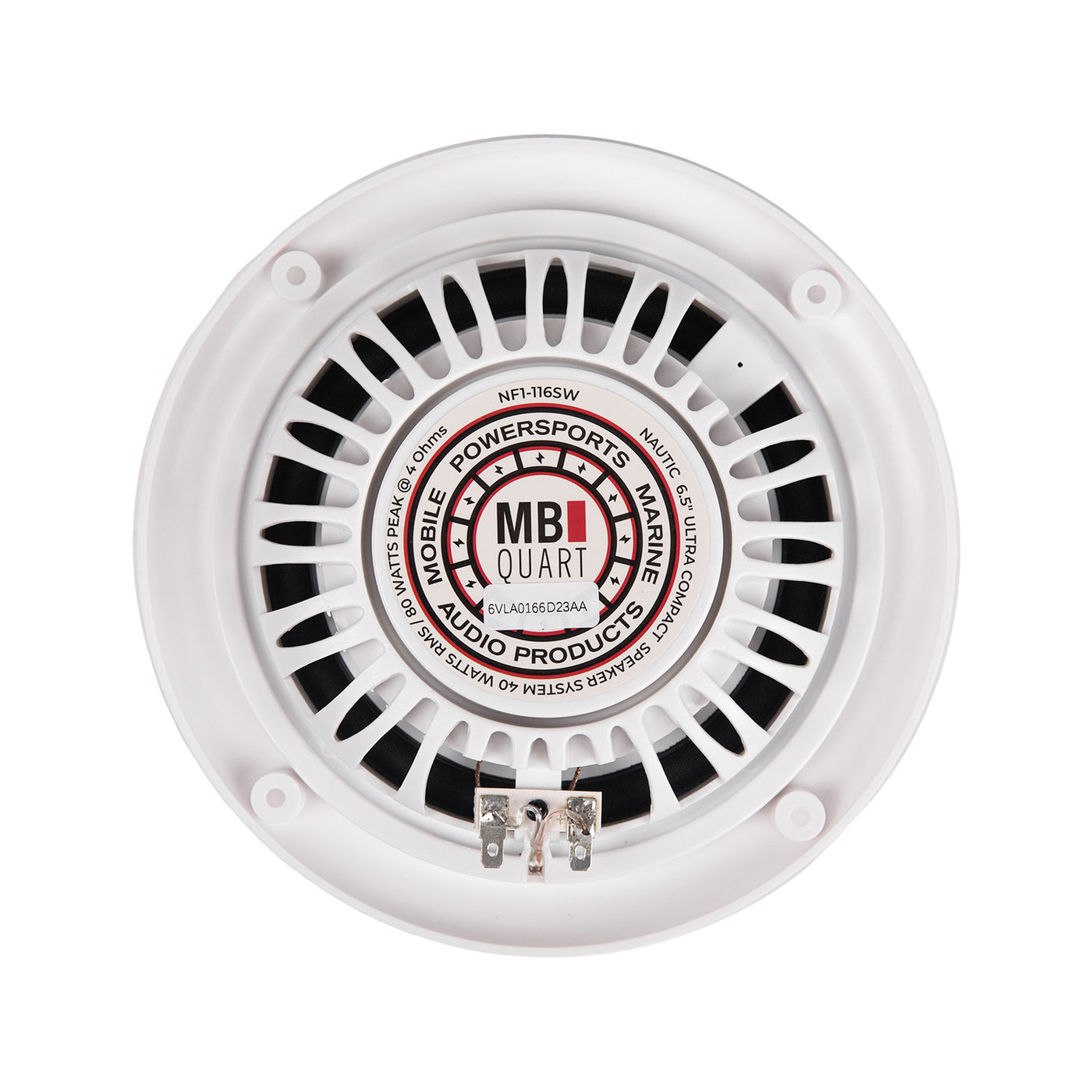 MBQuart 6.5" 2-Way Coaxial Slim Fit Nautic Formula Speaker (White)