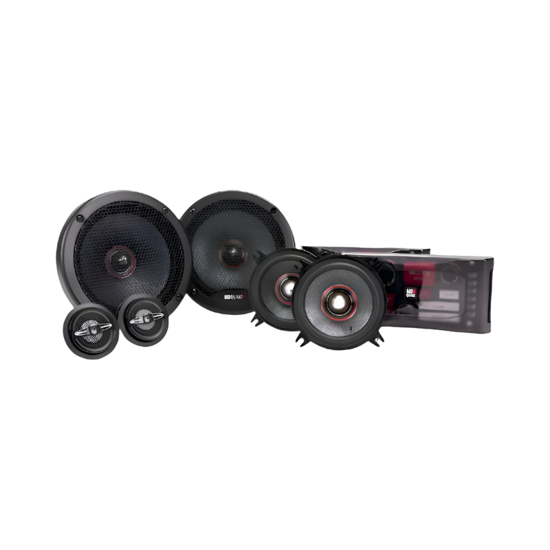 MBQuart Premium 3 Way Component Speakers, 6.5″ Mid Bass and 4″ Midrange