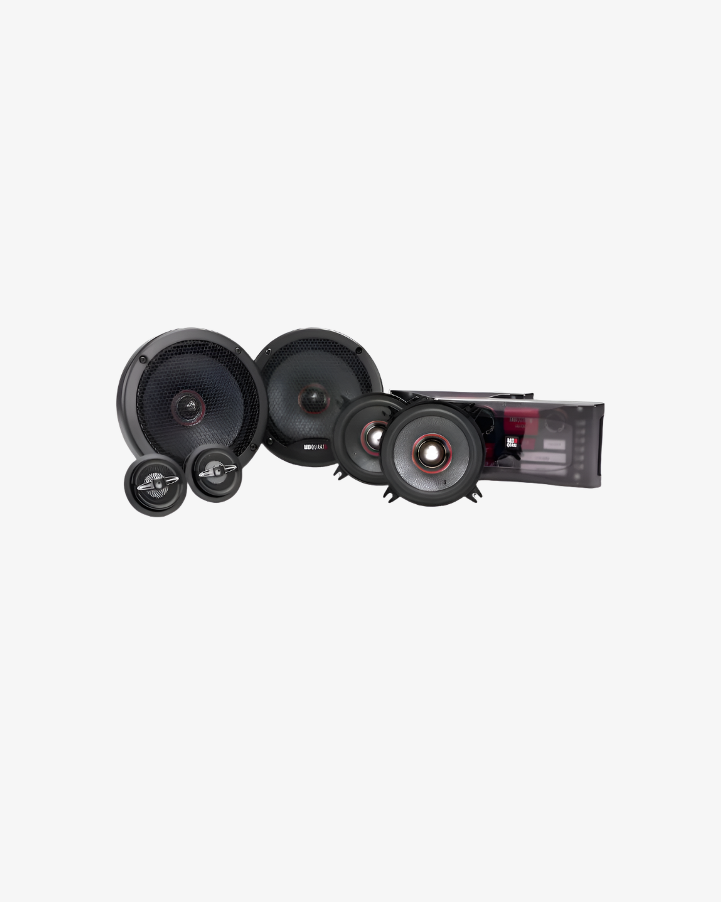 MBQuart Premium 3 Way Component Speakers, 6.5″ Mid Bass and 4″ Midrange