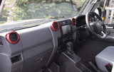 Front Air Vent Rings Covers to suit Toyota LandCruiser 70 Series (4 pcs)