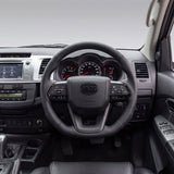 PVS 300 Series style steering wheel upgrade kit for the Toyota Hilux N70, Sports style in black leather