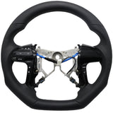 Sports Black Leather with Perforated Sides Steering Wheel to suit Toyota Hilux N70 Facelift (06/2011-04/2015)