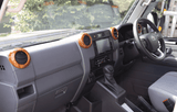 Front Air Vent Rings Covers to suit Toyota LandCruiser 70 Series (4 pcs)