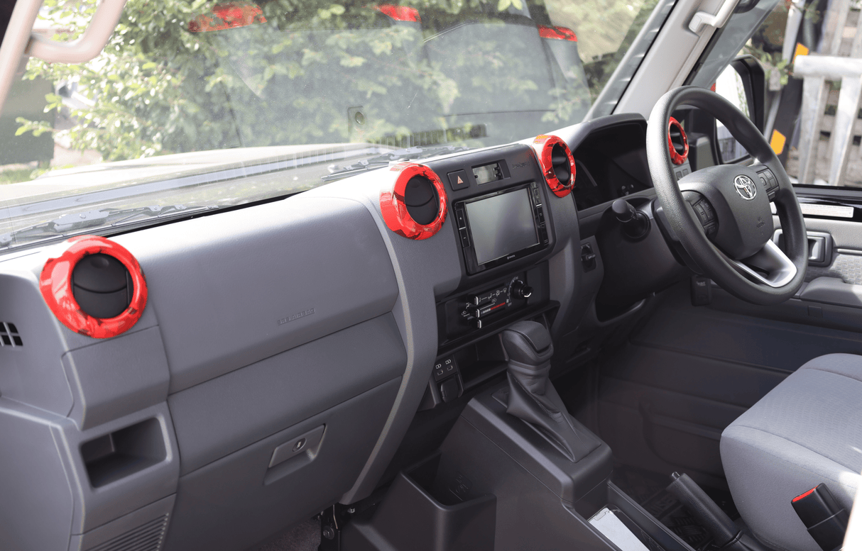 Front Air Vent Rings Covers to suit Toyota LandCruiser 70 Series (4 pcs)