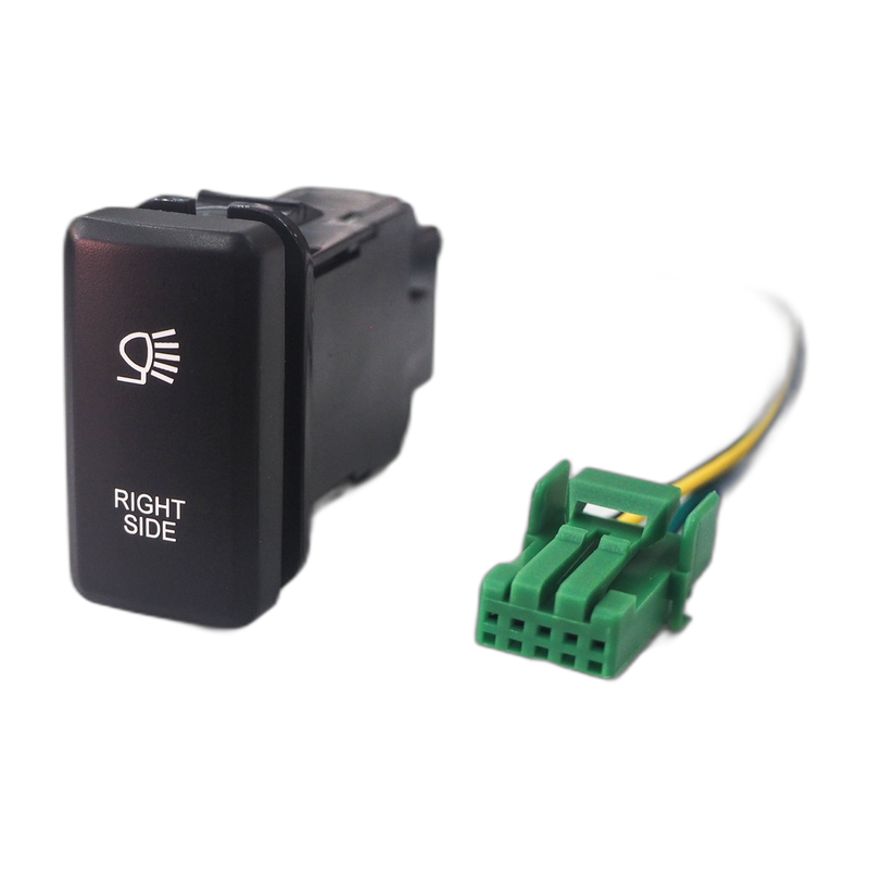 Right Side LED Push Switch to suit Toyota LandCruiser & Hilux