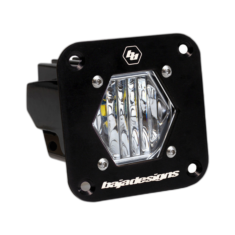 S1 Black Flush Mount Auxiliary Light Pod - Universal