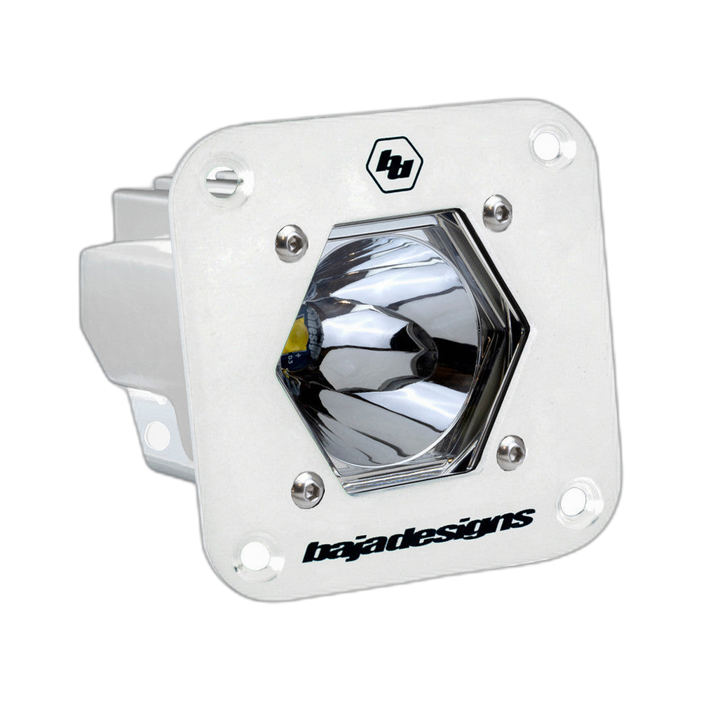 S1 White Flush Mount Auxiliary Light Pod - Universal