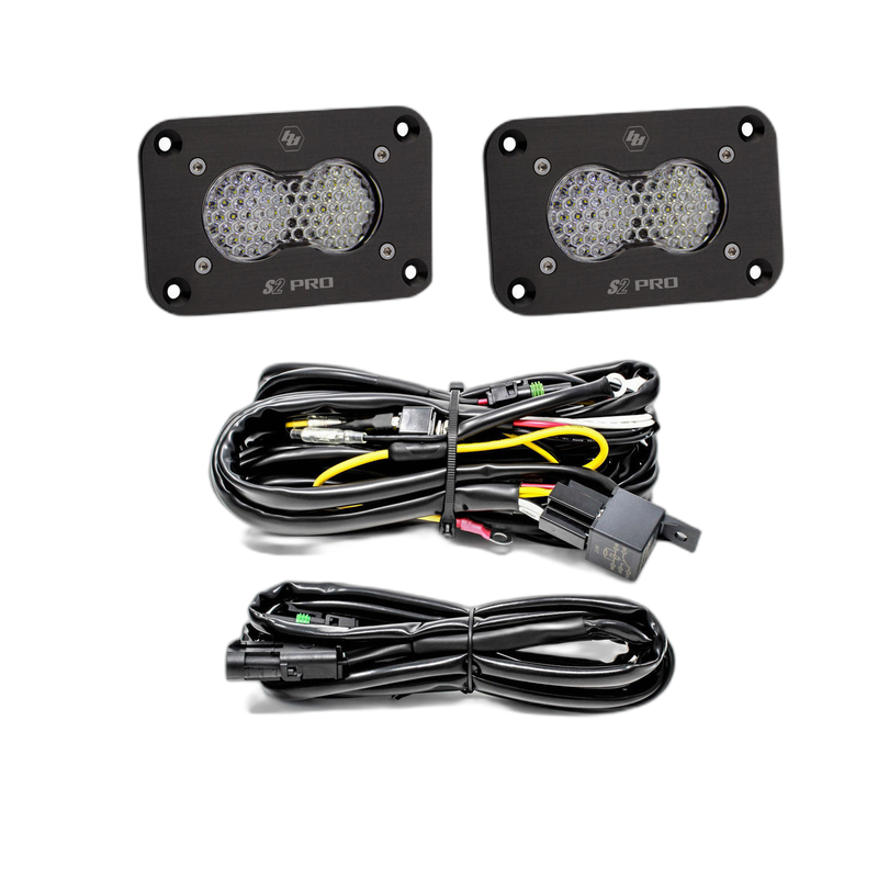S2 Pro Black Flush Mount LED Light Pod Reverse Kit - Universal