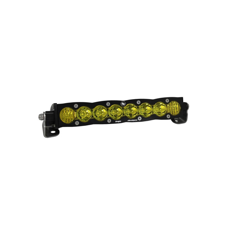S8 Straight Led Light Bar 10 Inch Amber Driving Combo