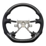 Classic Carbon Black Leather/Perforated Sides Steering Wheel Core for Nissan Y61 GU Patrol **PRE-ORDER FOR DECEMBER**