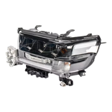 RTR JDM Black Triple Lens LED DRL Projector Headlights for Toyota 200 Series LandCruiser 2016-2022 (PAIR)