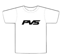 PVS 6x6 White T-Shirt detail view | PVS Automotive