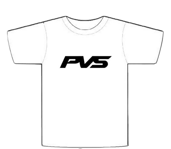 PVS 6x6 White T-Shirt detail view | PVS Automotive