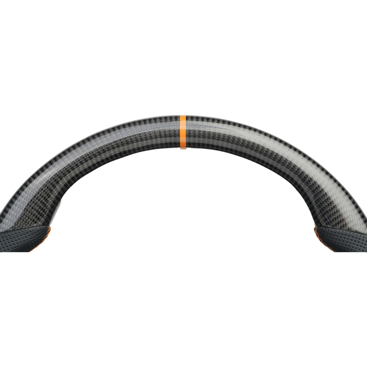 Classic Carbon with Orange Stitch and Stripe Wildtrak Style Steering Wheel to suit Ford Ranger PX2/PX3/EVEREST