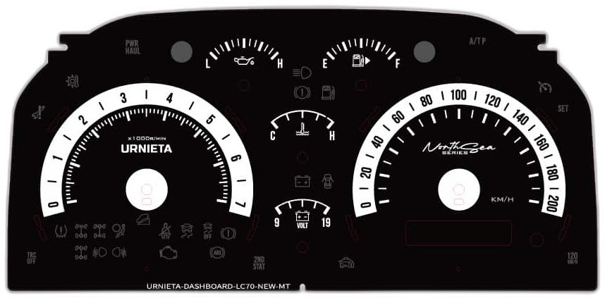 URNIETA Vintage Instrument Cluster