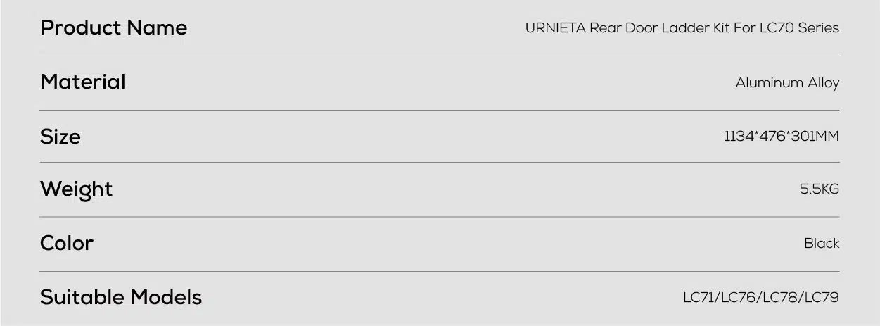 URNIETA Rear Door Ladder image 14 | PVS Automotive