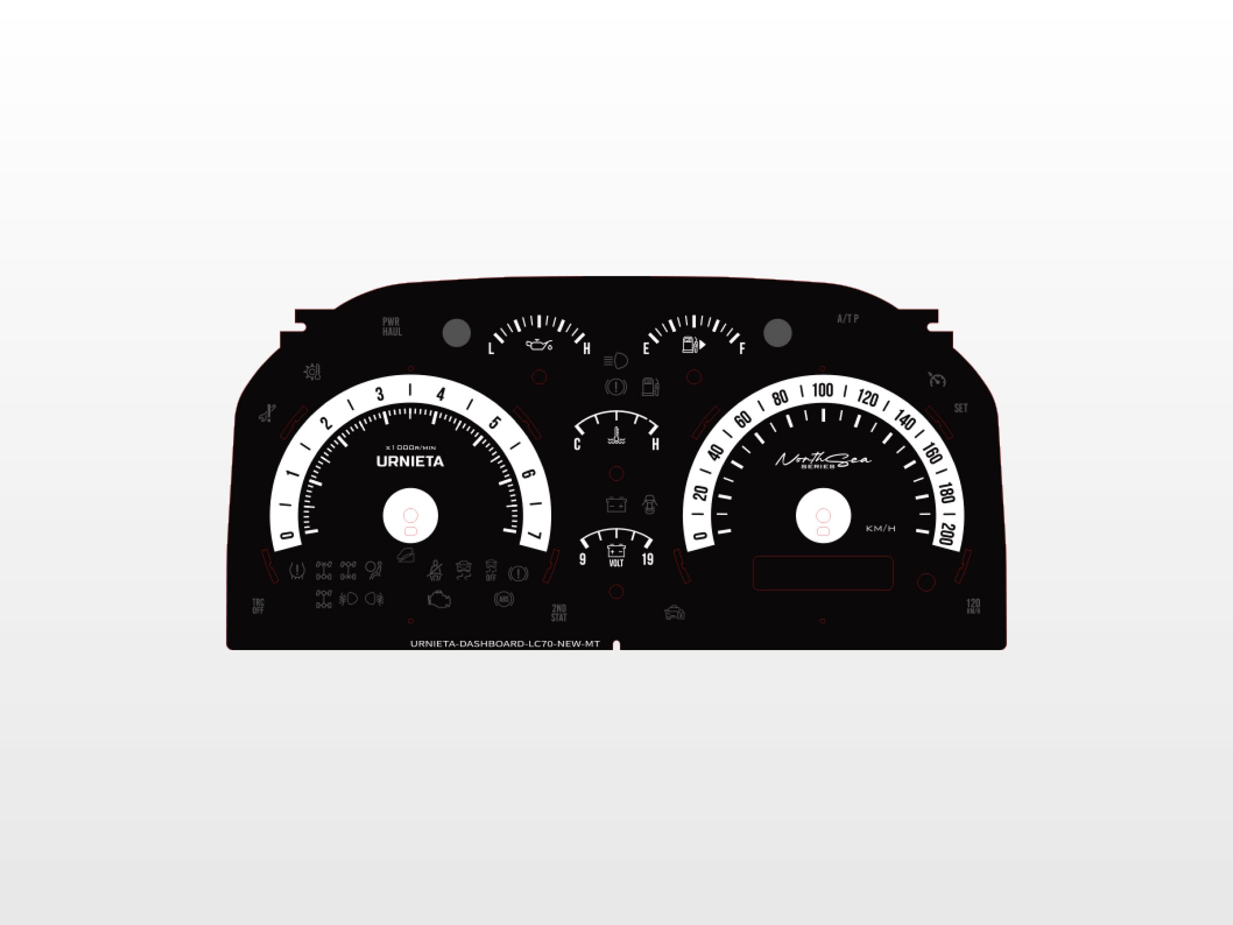 URNIETA Vintage Instrument Cluster