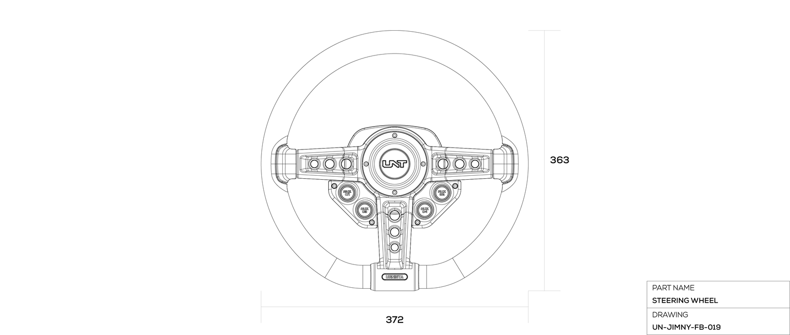 Steering Wheel Kit technical drawing