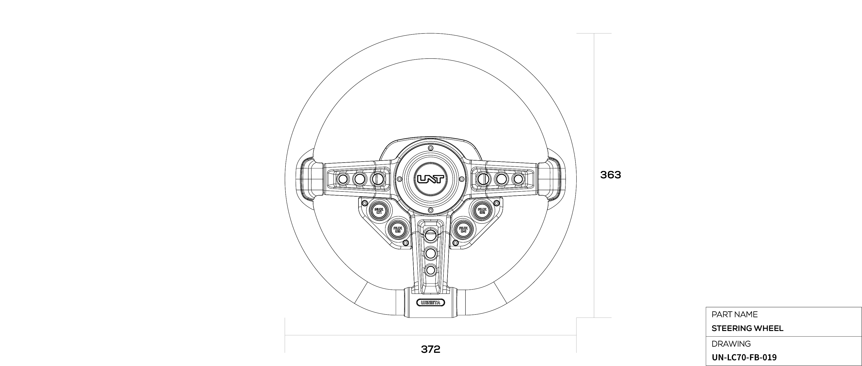 Steering Wheel Kit technical drawing