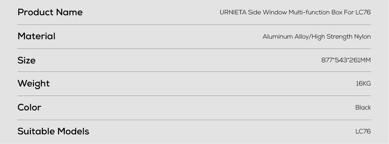 URNIETA Window Storage Box image 13 | PVS Automotive