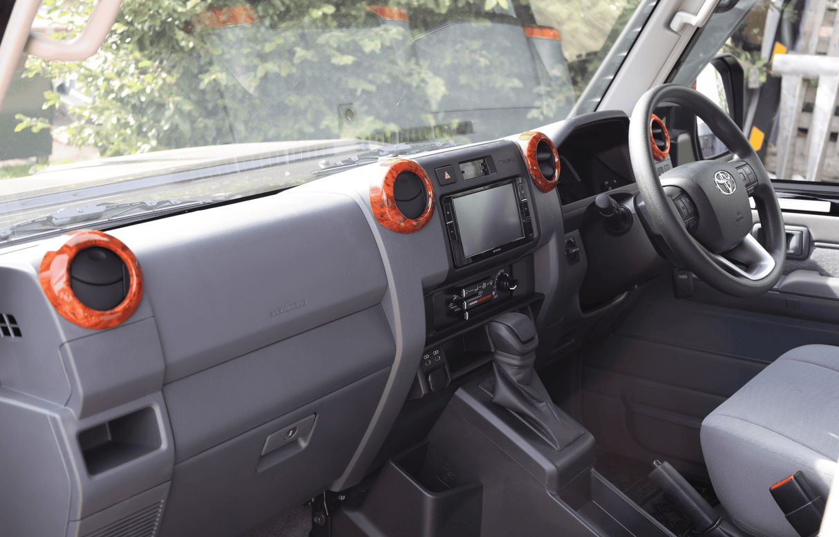 Front Air Vent Rings Covers to suit Toyota LandCruiser 70 Series (4 pcs)