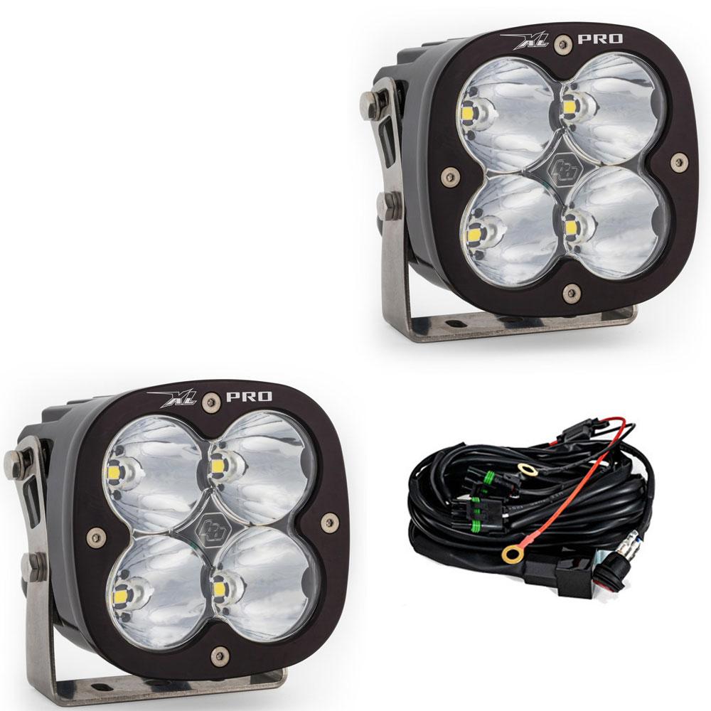 XL Pro LED Auxiliary Light Pod Pair - Clear - Spot