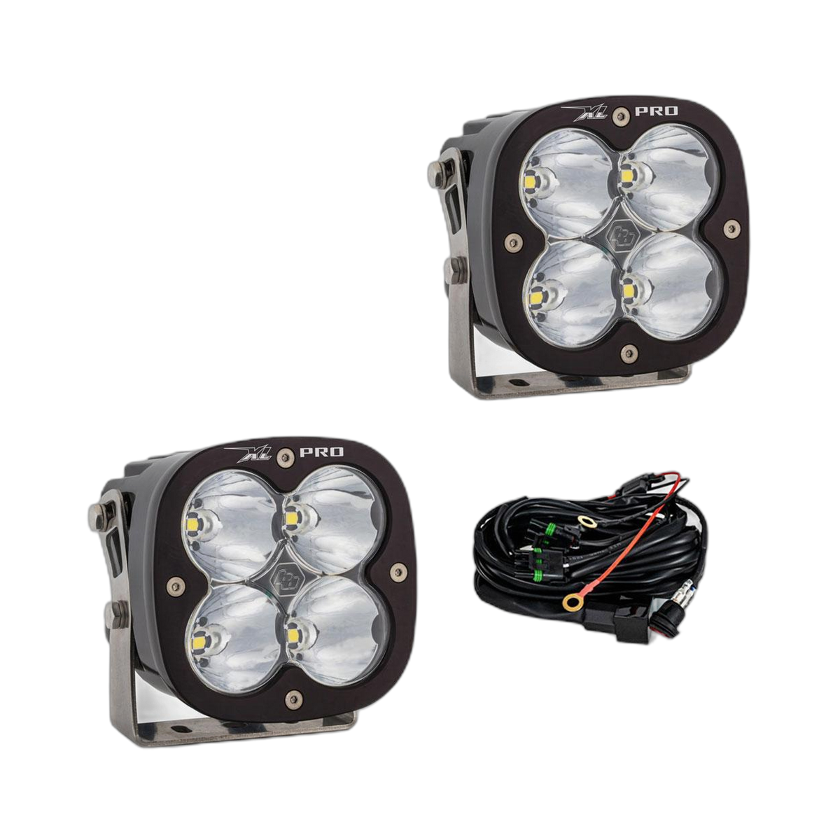 XL Pro LED Auxiliary Light Pod Pair - Clear - Spot