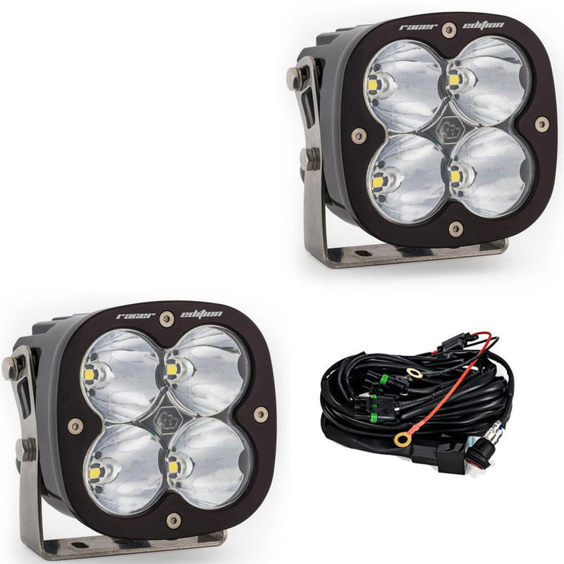 XL Racer Edition LED Auxiliary Light Pod Pair - Clear - Spot