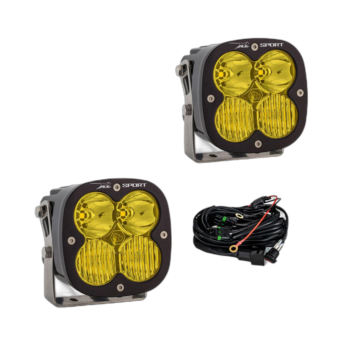 XL Sport LED Auxiliary Light Pod Pair - Amber - Drive Combo