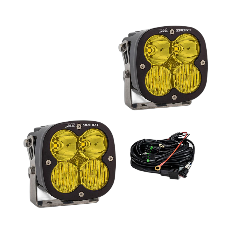 XL Sport LED Auxiliary Light Pod Pair - Amber - Drive Combo