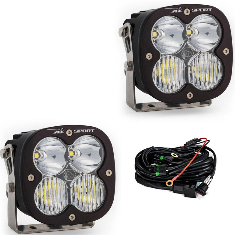 XL Sport LED Auxiliary Light Pod Pair - Clear - Drive Combo