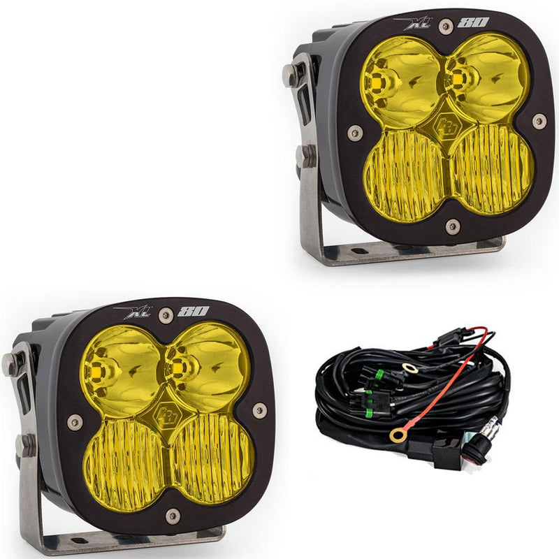 XL80 LED Auxiliary Light Pod Pair - amber - drive combo