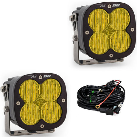 XL80 LED Auxiliary Light Pod Pair - amber - wide corner